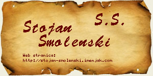 Stojan Smolenski vizit kartica